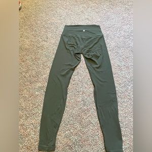 Olive green full length leggings